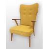 Danish High Back Chair in Boucle